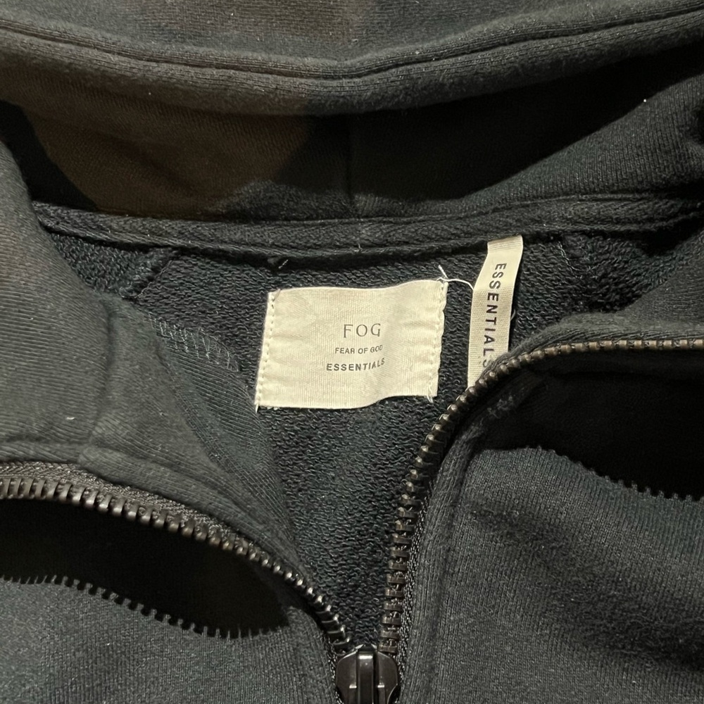 Fear of God Black Zip Up Sweater